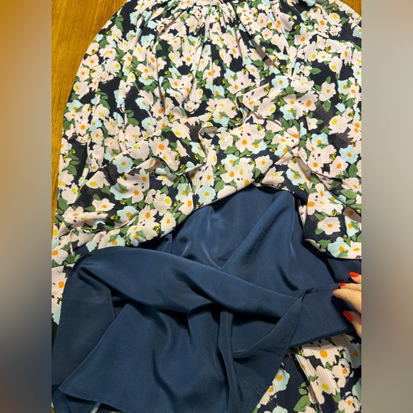 JCrew Chiffon Point Sur floral maxi skirt - Picture 7 of 11